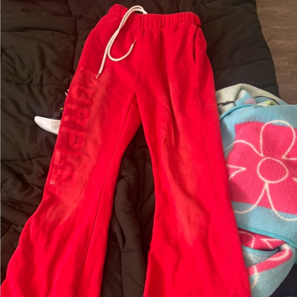 Vibrant Red Men's Joggers